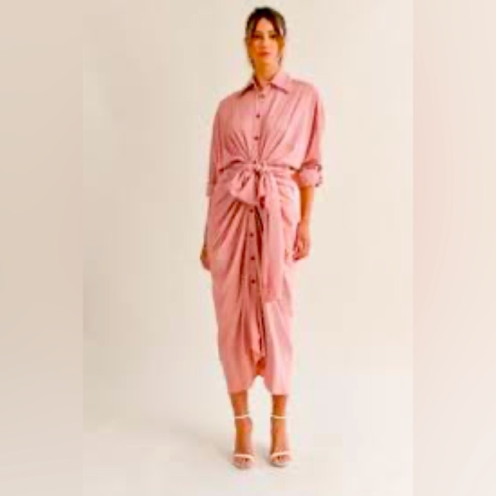 Anthropologie Mable Boheme Shirt Tie Dress size S